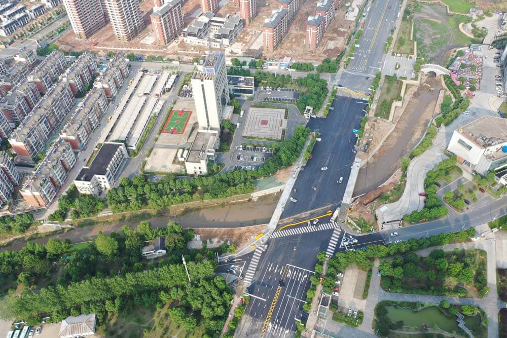 金寨县红军大道三岔河桥防汛提升和连接线改造工程